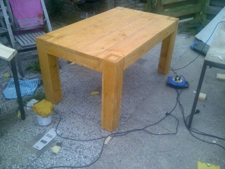 Steigerhout table-LEONA-300 eur All in!